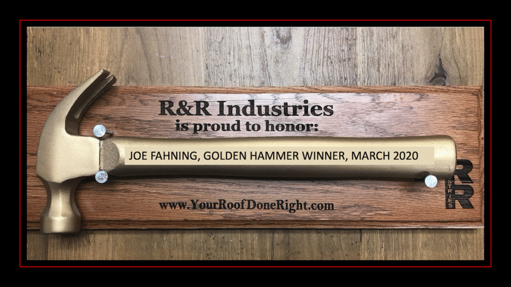 Golden Hammer Winner - R&R Industries